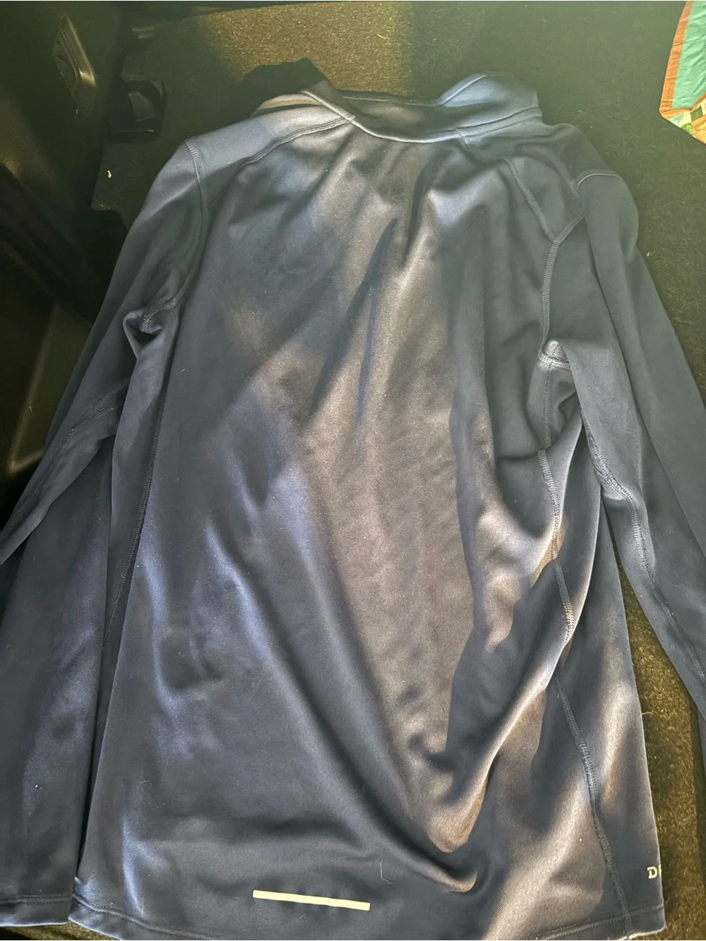 Nike Navy Quarter-Zip Performance Jacket with Light Swoosh